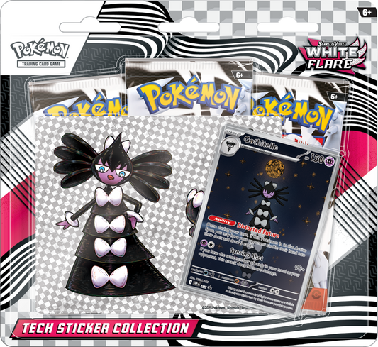 White Flare Tech Collection with Gothitelle and booster packs