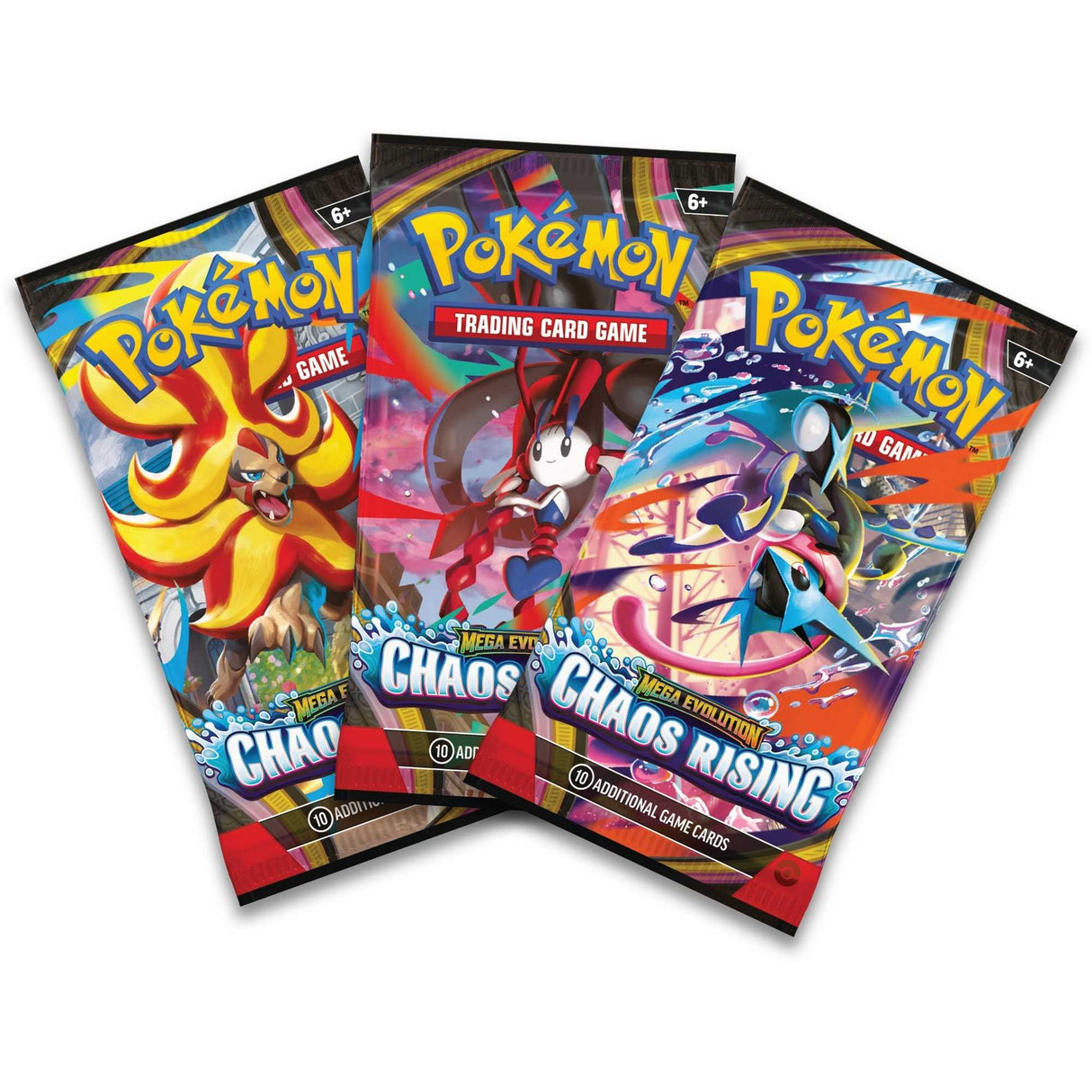 Pokémon TCG: Mega Evolution Chaos Rising - 3-Pack