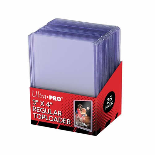 Ultra Pro 3x4 toploaders 25 pack card protectors clear