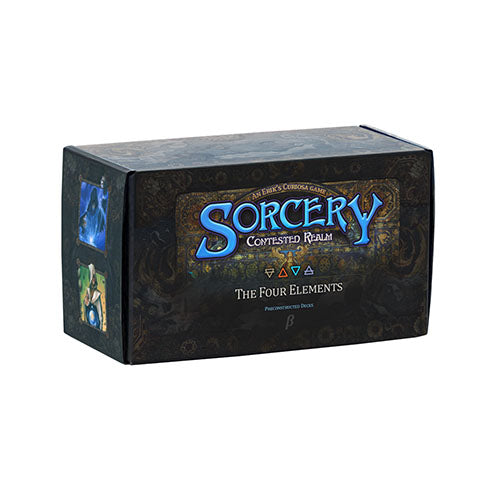 Sorcery Contested Realm decks with 4 starter TCG card sets