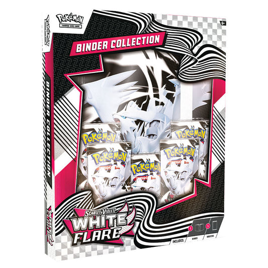 Pokémon White Flare binder with Scarlet and Violet booster packs